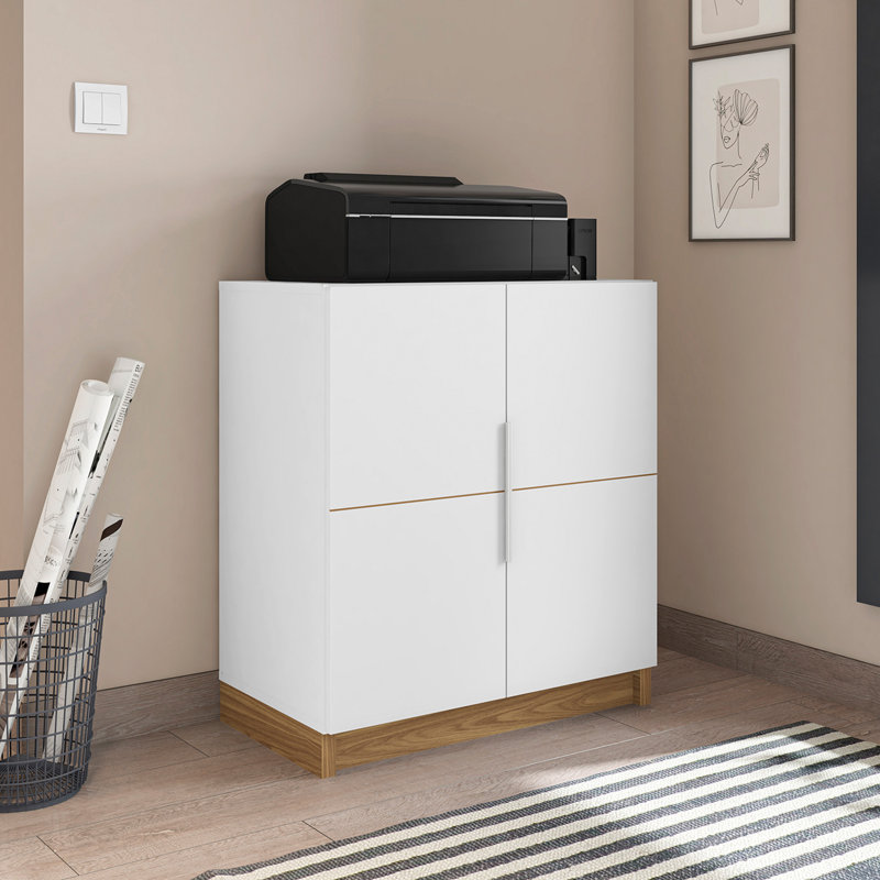 Armoire basse Cube, Blanc