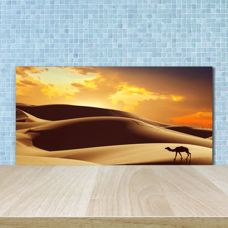 Merchiston 50cm W x 100cm L Glass Peel and Stick Panel