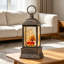 Vintage Red Truck Fall Glitter Snow Globe Lantern with Timer