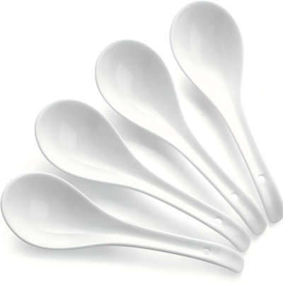4-Pc Oversized Asian Soup Spoon Set