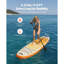 Planche de pagaie debout gonflable, planche de SUP de 11,6 pi x 35 po x 6 po de large, tous les accessoires inclus, pompe, pagaie, aileron, sac à dos, laisse de cheville, sangle, plate-forme antidérapante pour les jeunes et les adultes