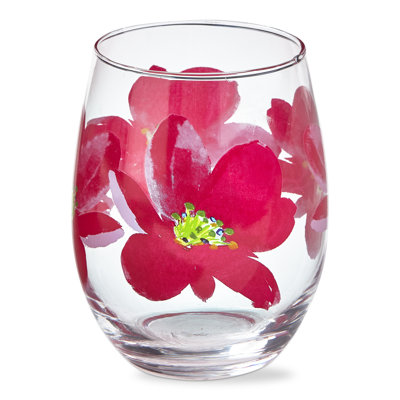 Verre à vin sans pied Springtime - rose