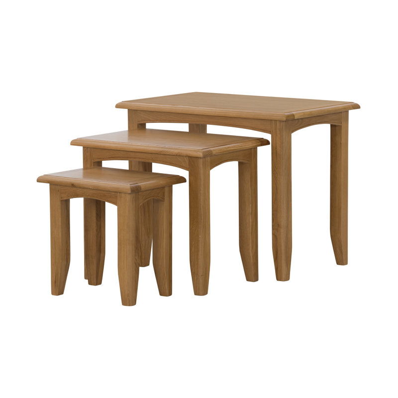 Censu Oak Nest Of 3 Tables