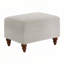 Chaise d'appoint rembourrée avec repose-pieds