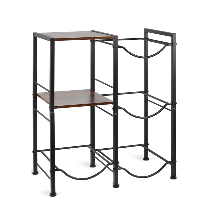 Porte-bidon à 4 niveaux avec tablettes