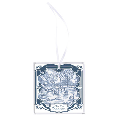 Ornament Tis The Season Glass
