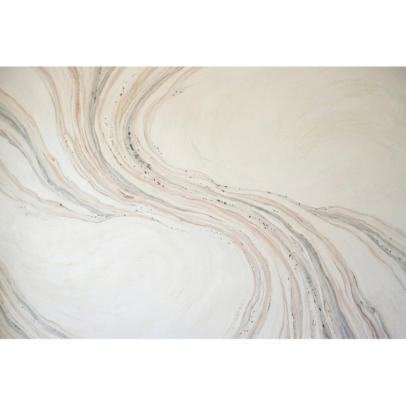 Décoration murale amovible en marbre veiné de pierre abstraite, 200 po x 120 po, Non tissé