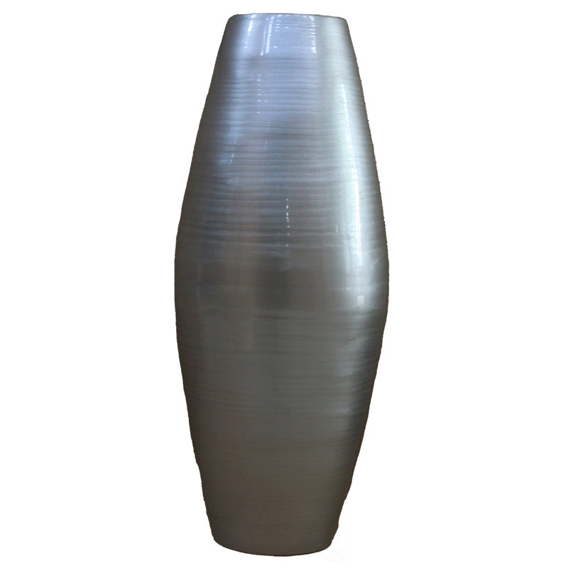 Teebar Handcrafted Tall Cylinder Bamboo Floor Vase – Elegant Decorative Accent for Home Offices, Hotel Lobbies, and Spa Spaces – Perfect Decor for Living Room Dining Room Entryway or Hallway