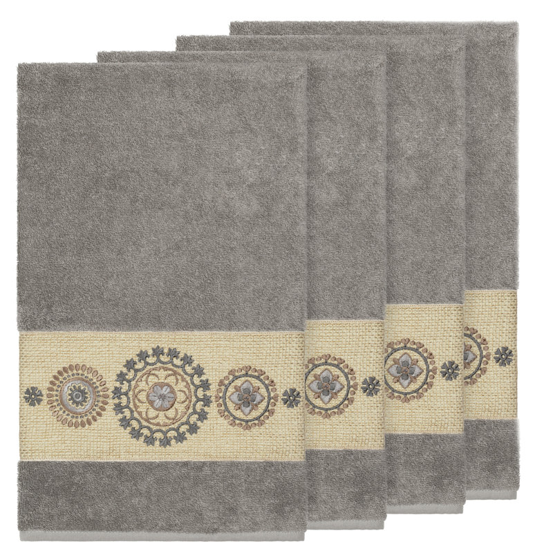 Isabelle Turkish Cotton Midweight Bath Towel, Dark Gray