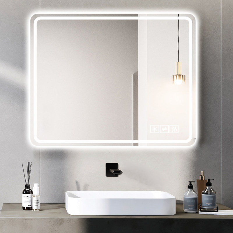 Miroir de salle de bain Led, 40 po x 32 po