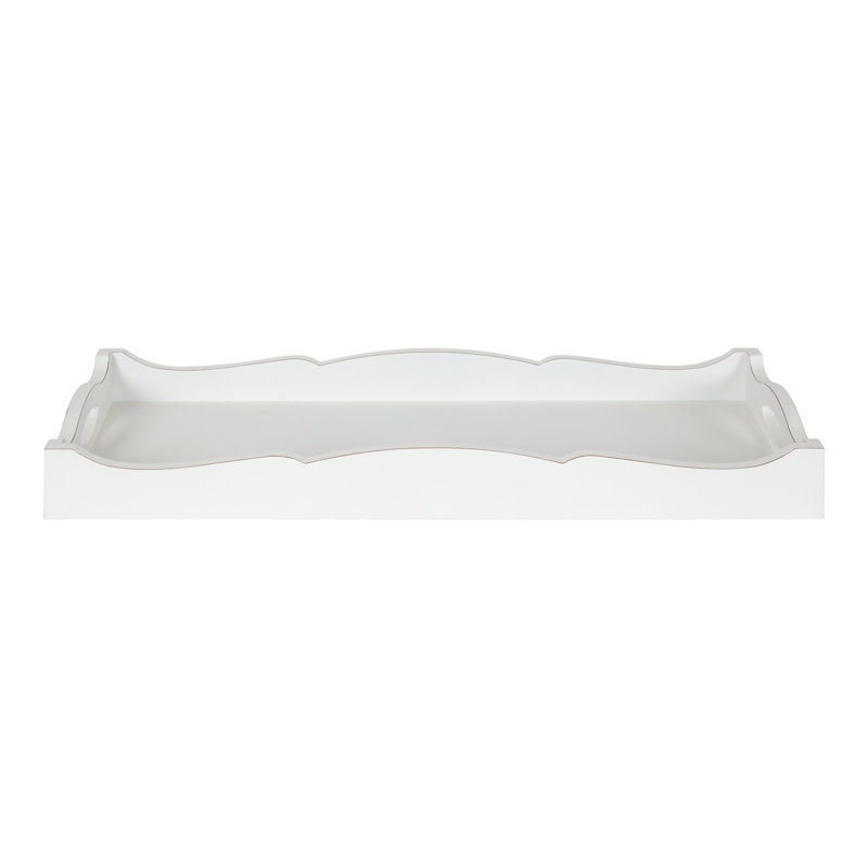 Alimzhan Tray, White, 10" x 24"