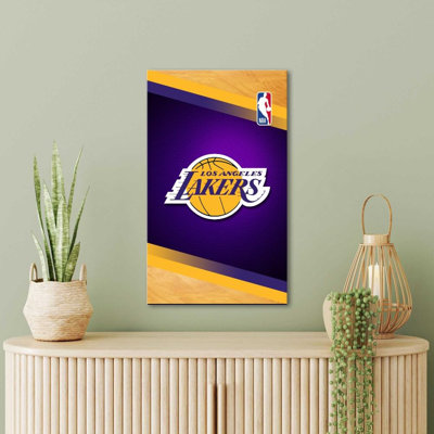 Los Angeles Lakers NBA Canvas Wall Art – Officially Licensed Basketball Team Print – Ready to Hang