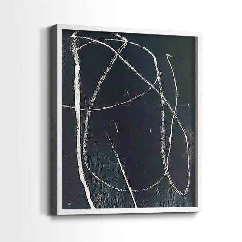 "ABSTRACT Series DCXIX" par J Paul, Blanc / Blanc, H 21 po x l 17 po