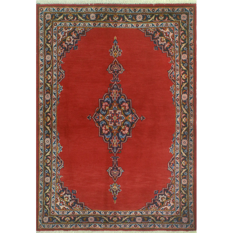 Tapis rouille finement délavé Alfonso