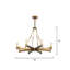 Lustre linéaire moderne à 8 lumières Spoutnik-514054365