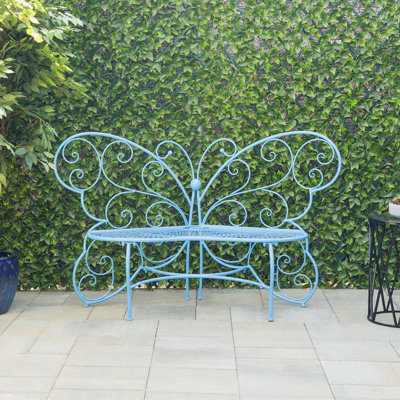 Breena Iron Outdoor Bench