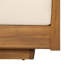Ensemble de 2 chaises pivotantes d'extérieur en bois d'acacia avec coussins