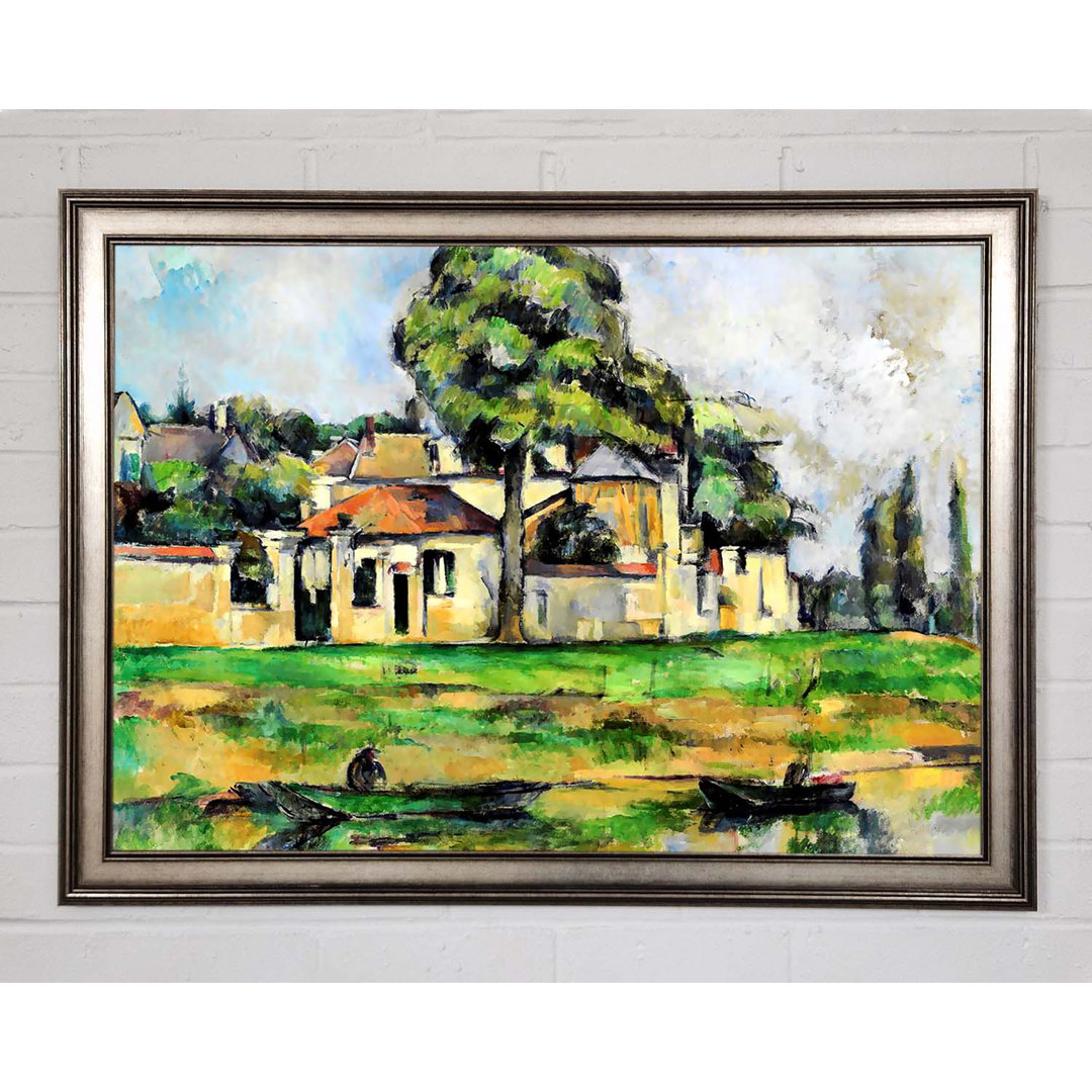 Cezanne Banks of the Marne - Einzelne Bilderrahmen Kunstdrucke