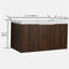 Design 36-inch floating installation bathroom dressing table with basin door, 2 doors-120856268