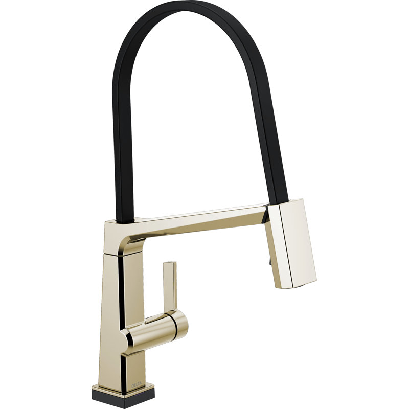 Pivotal Pull Down Touch Single Handle Kitchen Faucet, Polished Nickel