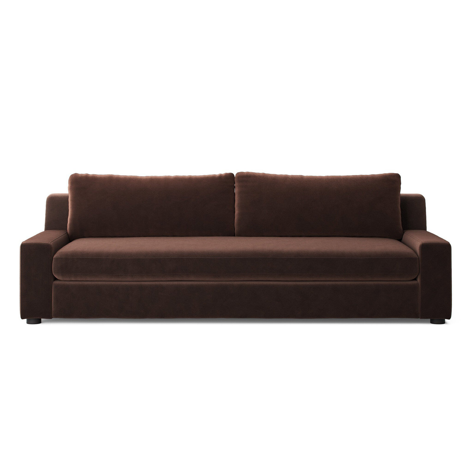 Liv Upholstered Sofa, 33" H x 100" W x 41" D, Surrey Cocoa