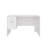 Modern Office Desk With Two Drawers And Side Storage, Compact Computer Workstation For Home Office Or Study Room, White