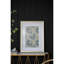 Art mural floral 24 "x 32" - Fleurs multicolores avec cadre doré pour le bureau