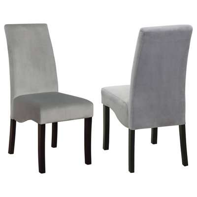 Chaise d'appoint rembourrée en velours Coad