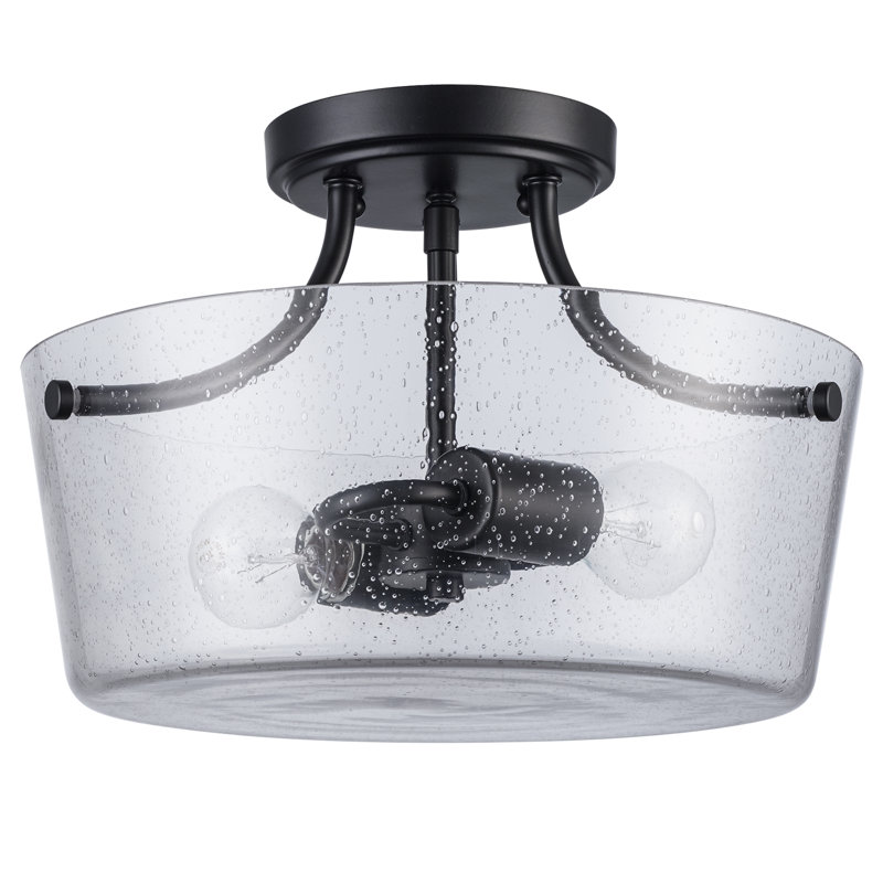 Mod Pod 2 - Light Glass Flush Mount, Black