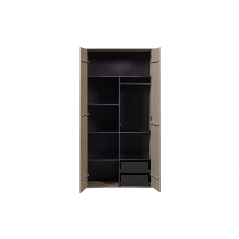 2 Door Wardrobe, 5 cm H x 48 cm W x 54 cm D