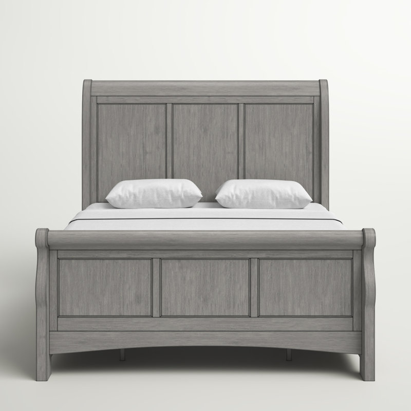Melfa Bed, Antique Gray, Queen