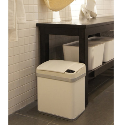 Poubelle multifonctionnelle en acier inoxydable à capteur de mouvement 2,5 gallons