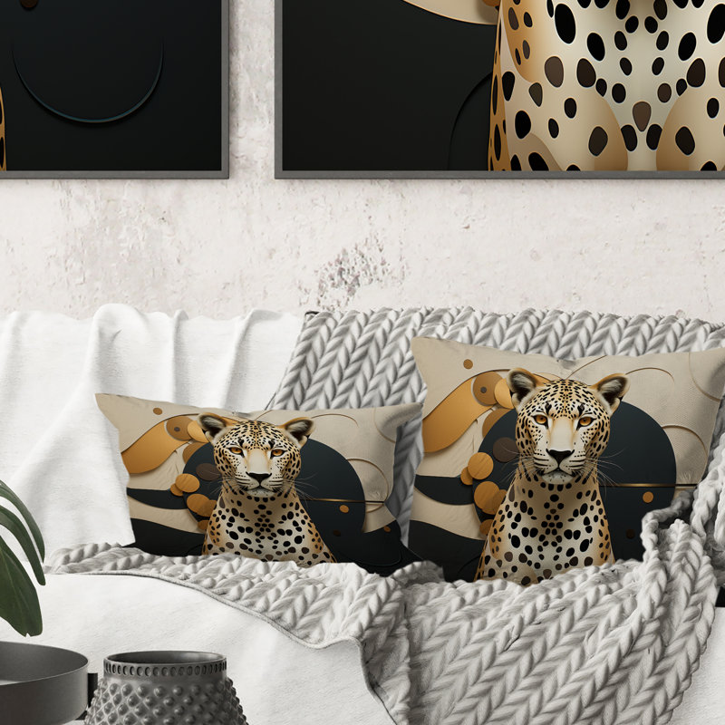 Coussin Leopard Elegance