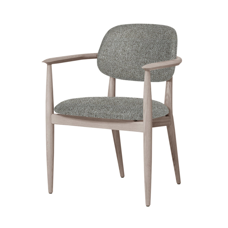 Chaise Slow de Space Copenhagen, Chêne naturel, Medley 60003