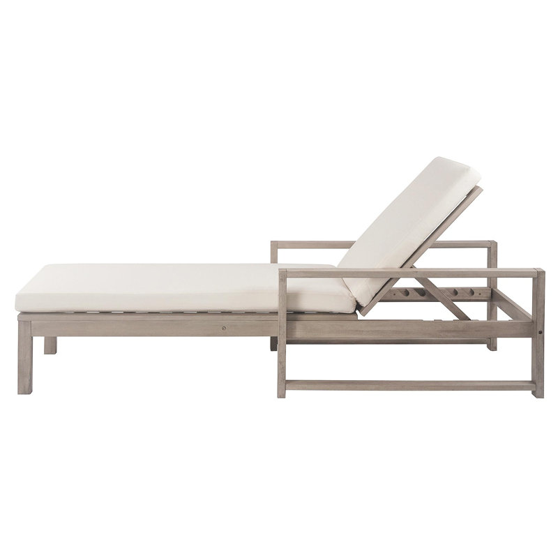 Outdoor Lounge Chairs Set Of 2, 5-Position Chaise Lounge Outdoor, Patio Chaise Lounge With Cushion & Adjustable Backrest, Pool Lounge Chairs Set Of 2 For Backyard, Deck, And Lawn, Gray