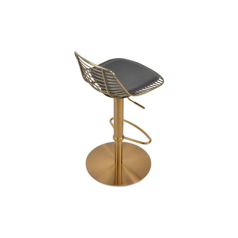 Tiger Mini Piston Half Footrest, Gray, Brass