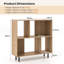 90cm H x 90cm W Metal Bookcase-329545634