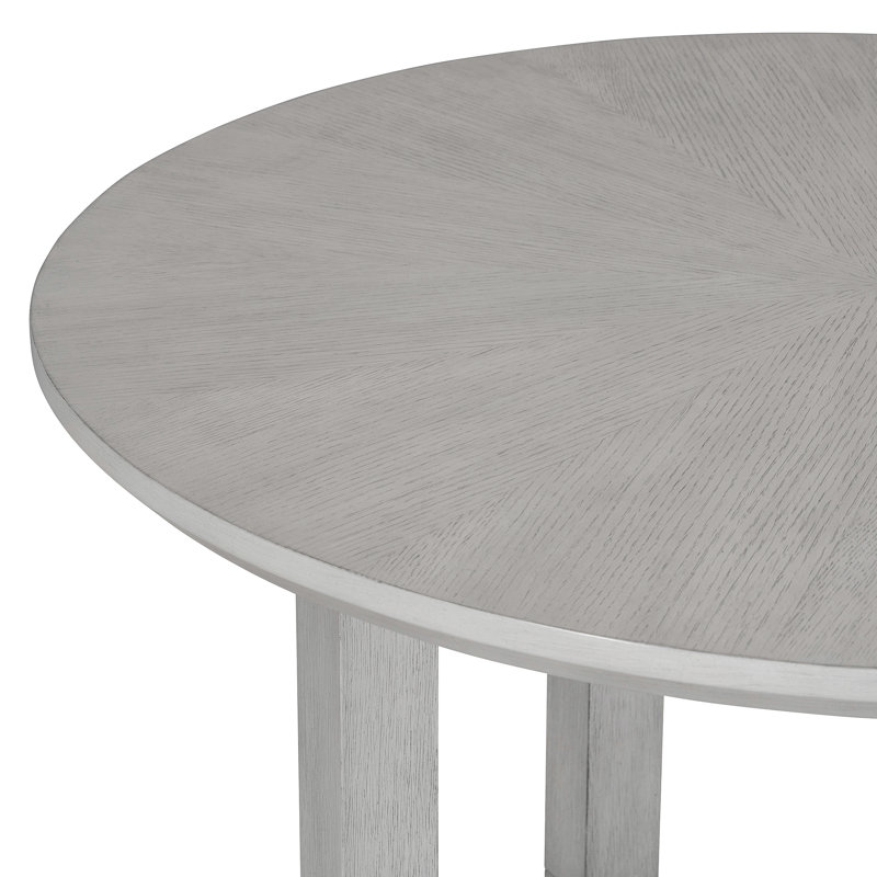 Ensemble de table de salle à manger 5 pièces pour 4 personnes avec chaises rembourrées, ensemble de table de salle à manger en bois avec plateau en grain de bois Radial pour salle à manger et cuisine