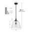 Suspension pour îlot de cuisine de 31,5 cm (12,4 po) à lumière, intensité variable, avec dôme en verre côtelé.-1017583852