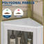 Armoire de bar d'angle avec support amovible, porte de grange et grillagée, tablette réglable, armoire pour bar à domicile, tableau blanc en marbre-823757187