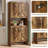 67.52''  Kitchen Pantry Storage Cabinets With Doors