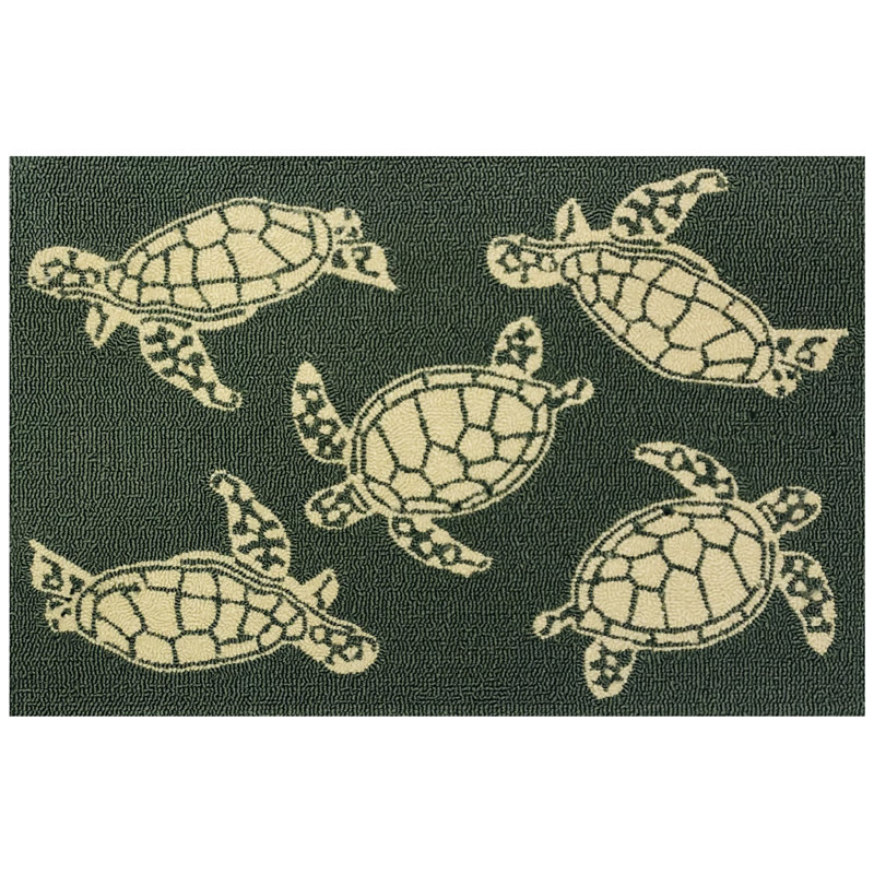 Antipus Looped / Hooked Rug, Rectangle 2'6" x 4'