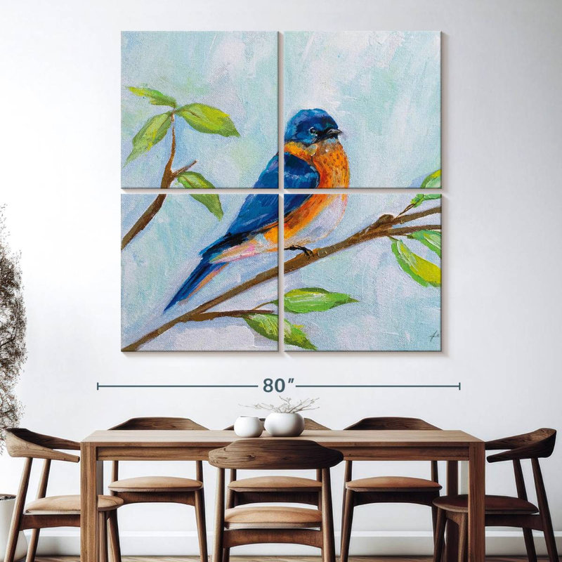 Brampt Bluebird On Branch
