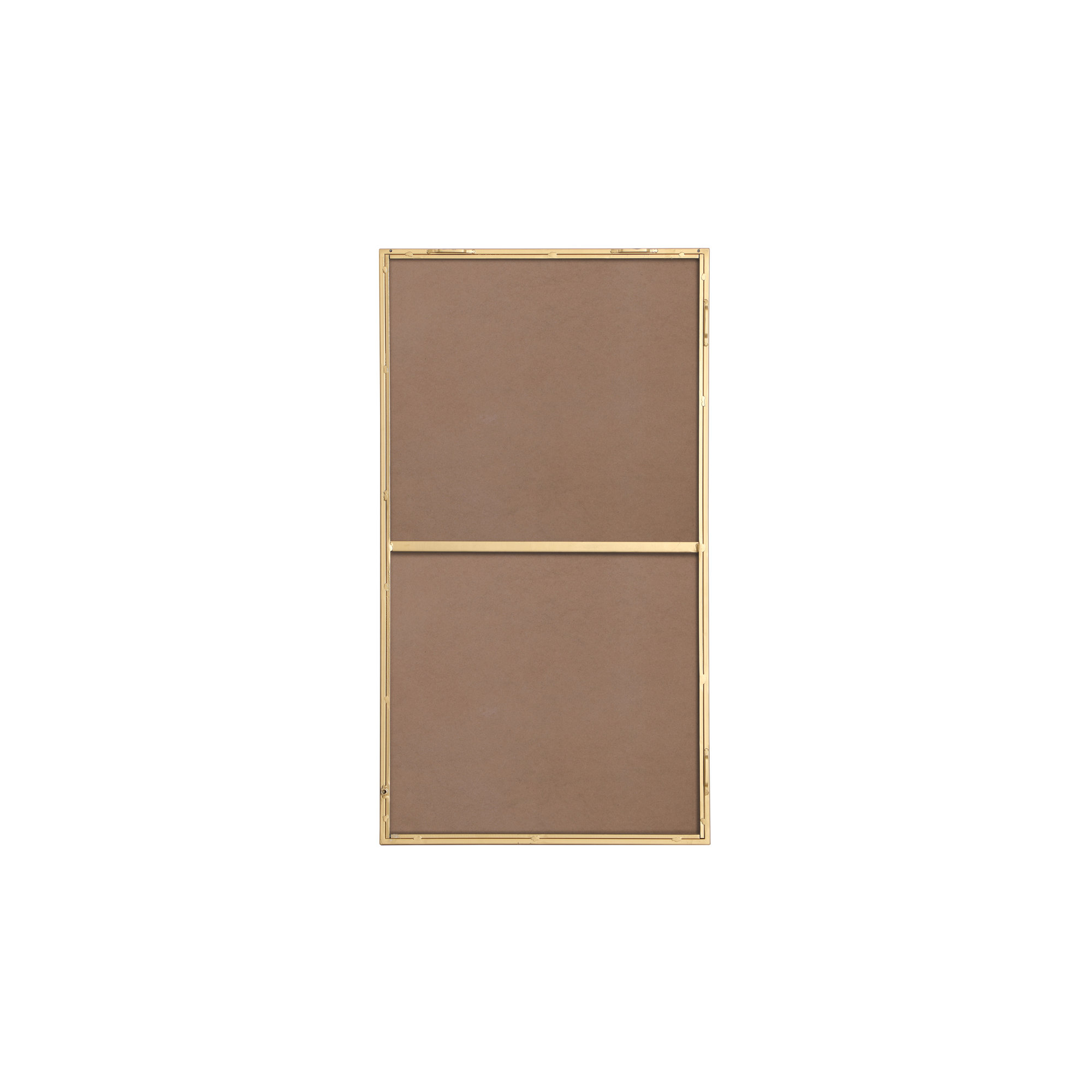 Sabine Metal Rectangle Wall Mirror, Brass, 36" x 20"