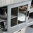 Sideboard Buffet Table With Doors, Grey