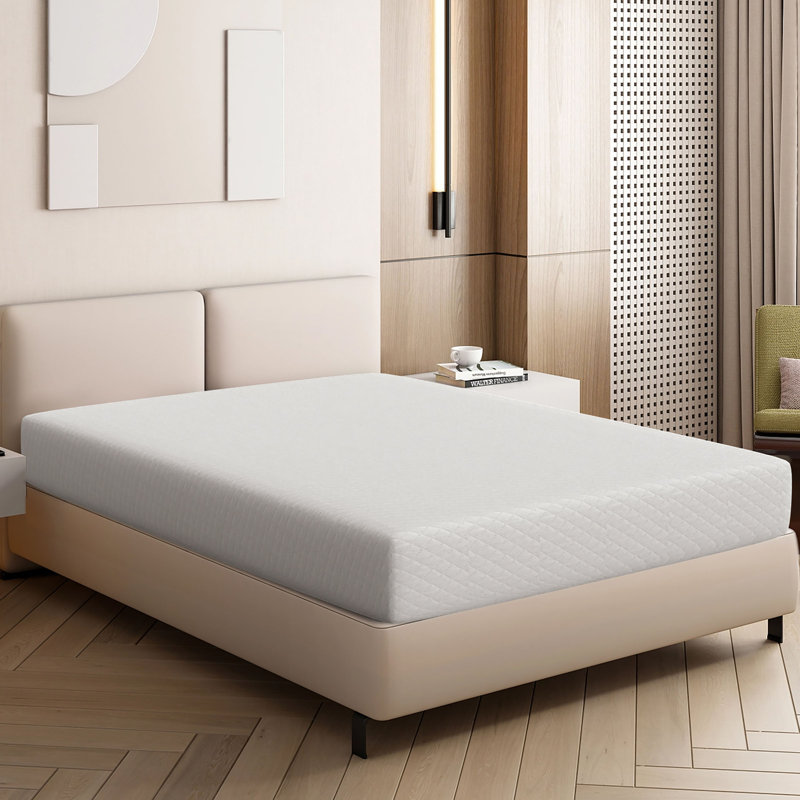 10-Inch Medium Firm Gel Memory Foam Mattress, Cooling Pressure Relief Mattress in a Box with Supportive Foam, King Size, King