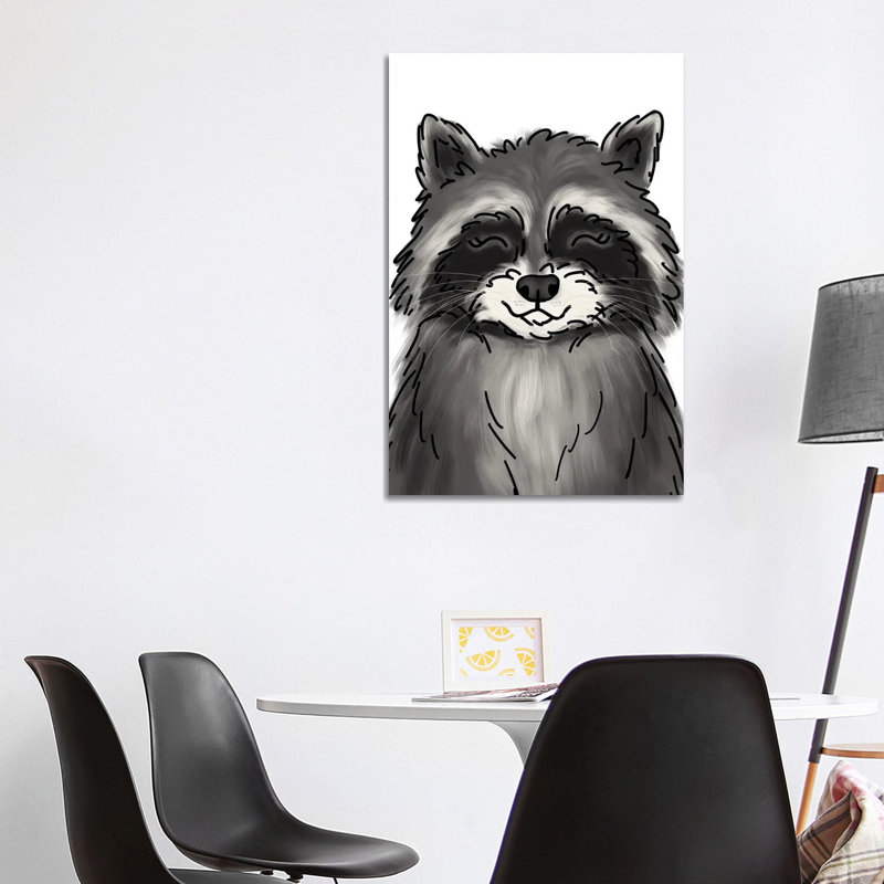 Raccoon by Katie Bryant - Wrapped Canvas Gallery-Wrapped Canvas Giclée, 101.6 cm H x 66.04 cm W x 1.91 cm D