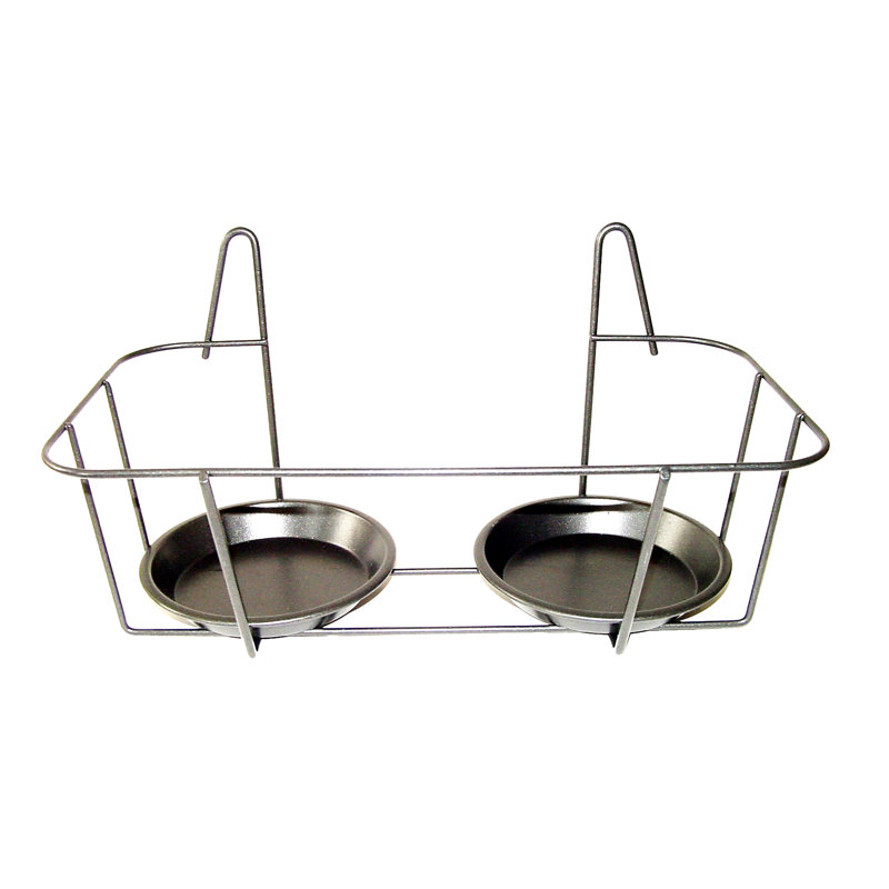 Wall Pot Hanger Double Grey