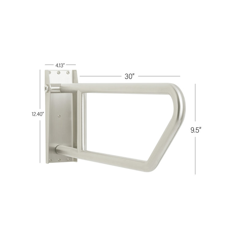 Barre d'appui pivotante 30 po, Acier inoxydable