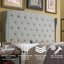 Tête de lit tapissier à oreilles en lin avec garniture cloutée double et capitonnage pour chambre à coucher-1523671758-1523671757